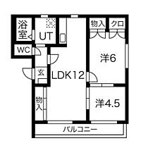 ロイヤルパレスＦＵＫＩ  ｜ 愛知県知多郡武豊町大字冨貴字新薄里（賃貸マンション2LDK・1階・54.00㎡） その2