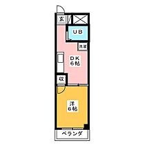 森ビル1  ｜ 愛知県半田市青山２丁目（賃貸マンション1DK・4階・24.30㎡） その2