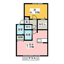 フォンティーヌ  ｜ 愛知県知多郡阿久比町大字草木字花吹（賃貸アパート1LDK・1階・45.42㎡） その2