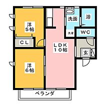 ツインズコートＢ  ｜ 愛知県知多郡阿久比町宮津３丁目（賃貸アパート2LDK・1階・46.97㎡） その2