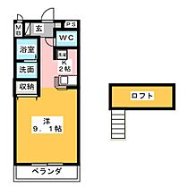 Ｍｉｌｌｉｏｎ　Ｂｅｌｌ　III  ｜ 愛知県知多郡東浦町大字石浜字芦間（賃貸アパート1K・2階・28.08㎡） その2