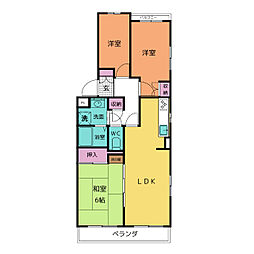 コープ野村半田1棟 3LDKの間取図画像