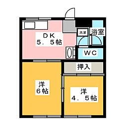 間取図画像 2DK