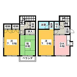 メゾンＮＴ 1階3DKの間取り