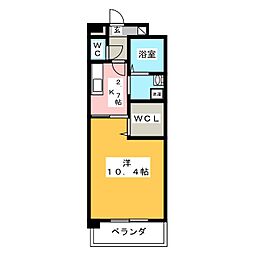 メゾンセレスティア 1Kの間取図画像