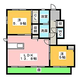 間取図画像 2LDK