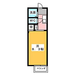エンプレス21 1Kの間取図画像