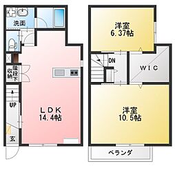 ベリアス・マイン 2LDKの間取図画像