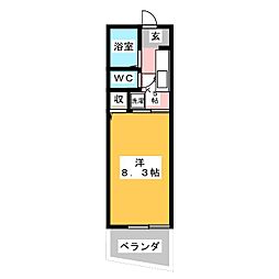エンプレス21 1Kの間取図画像