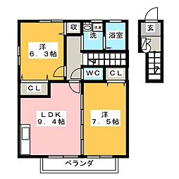 間取図画像 2LDK