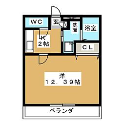 間取図画像 1K