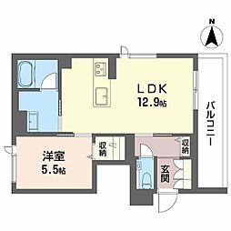 新築シャーメゾン刈谷 3階1LDKの間取り