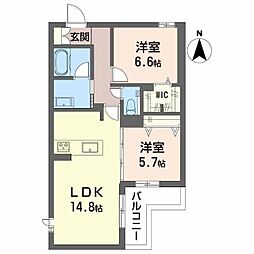 間取図画像 2LDK