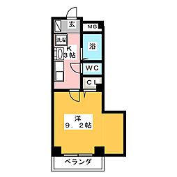 アンプルールフェール刈谷市駅 1Kの間取図画像