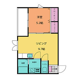 アルファーステイT・H 1LDKの間取図画像