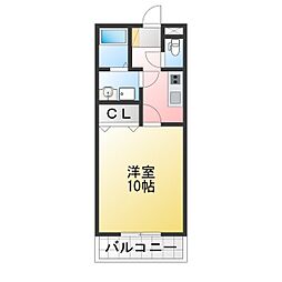 マイルームたど 1Kの間取図画像