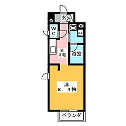 ラ・ルーチェ ワンルームの間取図画像