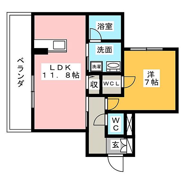 Mont Dedans ｜愛知県春日井市松新町５丁目(賃貸マンション1LDK・1階・48.86㎡)の写真 その2