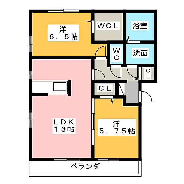 トレステラ ｜愛知県春日井市如意申町７丁目(賃貸アパート2LDK・2階・60.88㎡)の写真 その2