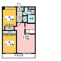 リバーサイドパレス蟹清水  ｜ 愛知県春日井市朝宮町３丁目（賃貸マンション2LDK・1階・57.33㎡） その2