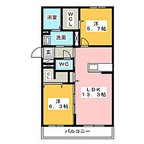 クオーレ公園西　Ｓ  ｜ 愛知県春日井市如意申町３丁目（賃貸マンション2LDK・2階・60.60㎡） その2