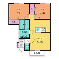 ヴィラ　プリュネ  ｜ 愛知県春日井市如意申町４丁目（賃貸アパート2LDK・1階・51.53㎡） その2