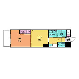 ALIMONTI1 1LDKの間取図画像