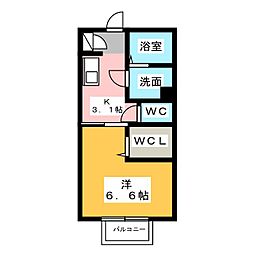 アーバンライフE 1Kの間取図画像