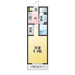Forest hill(フォレスト ヒル) 1Kの間取図画像