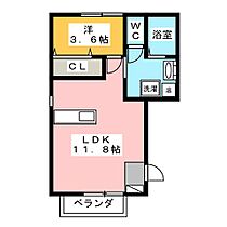 サンフレンズ舞坂IIＣ棟  ｜ 愛知県津島市喜楽町（賃貸アパート1LDK・1階・36.90㎡） その2