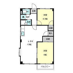 間取図画像 2LDK