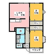 ハイステージ本宮  ｜ 愛知県新城市川田字本宮道（賃貸マンション2LDK・1階・58.20㎡） その2