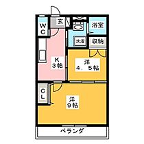 エクセル零  ｜ 愛知県豊川市蔵子５丁目（賃貸マンション2K・1階・40.50㎡） その2