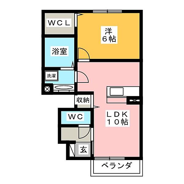 ヴィクトワール ｜愛知県豊川市久保町金堂(賃貸アパート1LDK・1階・44.87㎡)の写真 その2