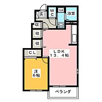 プロムナード郷中　Ａ  ｜ 愛知県豊川市御津町下佐脇郷中（賃貸アパート1LDK・1階・45.89㎡） その2