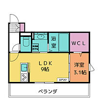 シェモア  ｜ 愛知県豊川市馬場町上石畑（賃貸アパート1DK・2階・34.76㎡） その2