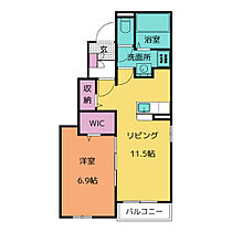 ドミールシャルム　Ａ 101 ｜ 愛知県豊川市古宿町市道56-1（賃貸アパート1LDK・1階・44.20㎡） その2