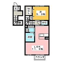 ＳＥＣＯＮＤライム  ｜ 愛知県豊川市豊川仲町（賃貸アパート1LDK・2階・47.37㎡） その2