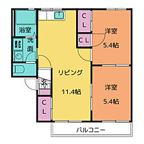 タウニィゆたか　Ｂ棟  ｜ 愛知県豊川市東豊町４丁目（賃貸アパート2LDK・2階・48.54㎡） その2