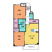 レガリア東名  ｜ 愛知県豊川市東名町２丁目（賃貸マンション2LDK・1階・58.44㎡） その2