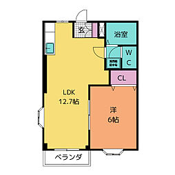 間取図画像 1LDK
