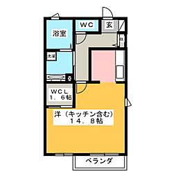 ShaMaisonN ワンルームの間取図画像
