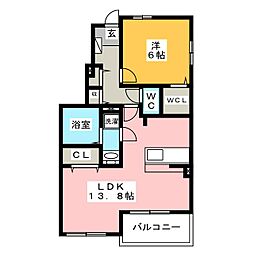 ライグッド7A 1LDKの間取図画像