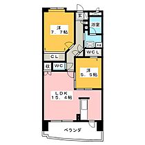 ベル　セードル　Ｅ  ｜ 愛知県豊田市新町３丁目（賃貸マンション2LDK・4階・65.30㎡） その2