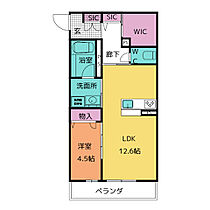 シャーメゾン久保 203 ｜ 愛知県豊田市久保町１丁目1番11、1番12（賃貸マンション1LDK・2階・47.27㎡） その2