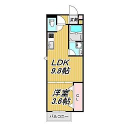 間取図画像 1LDK
