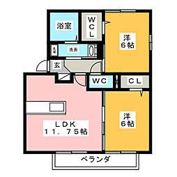 和 2LDKの間取図画像