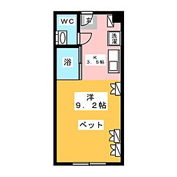 センテナリオホソヤ ワンルームの間取図画像