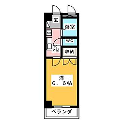 ハイツ神田 1Kの間取図画像