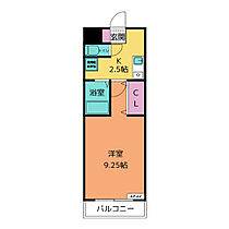 Ａ・Ｃｉｔｙ弁天  ｜ 愛知県安城市弁天町（賃貸マンション1K・2階・26.10㎡） その2